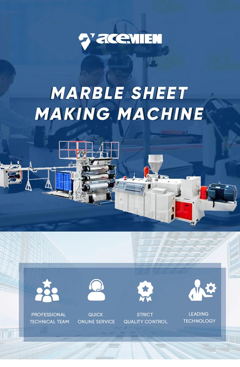 Plastic Spc Floor Board Marble Sheet Extruder Making Machine