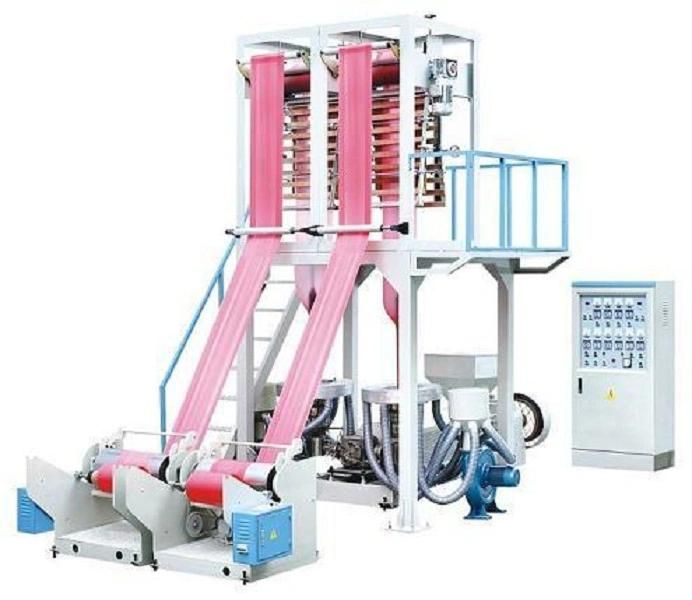 PE/PP Plastic Double Color Stripe Film Blowing Machine, Chsj-50/55/65e