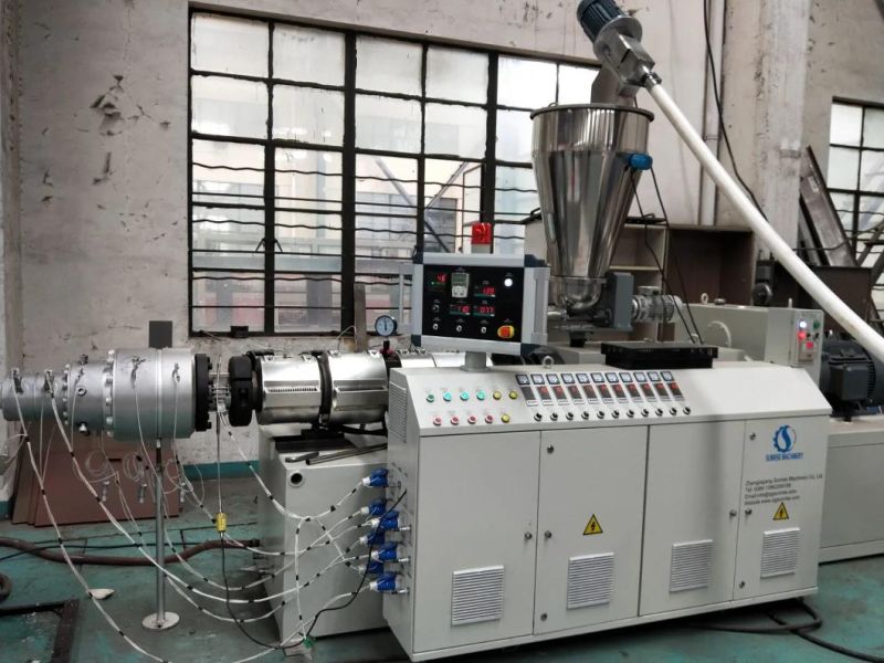 Plastic Single Screw HDPE Pipe Extruder PVC Double Screw Extruder