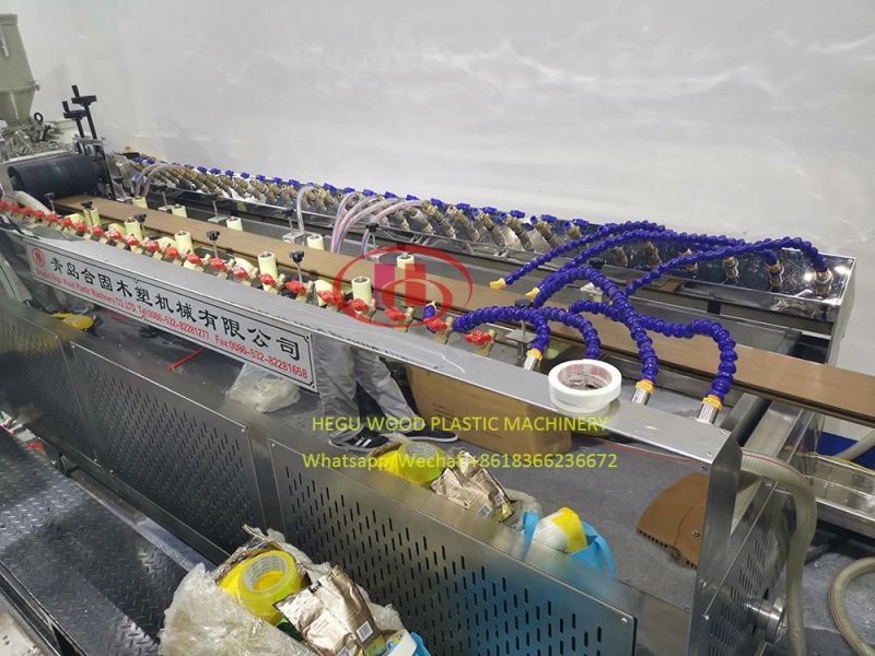 Sjsz-65/132 WPC PP PE Composite Decking Production Line