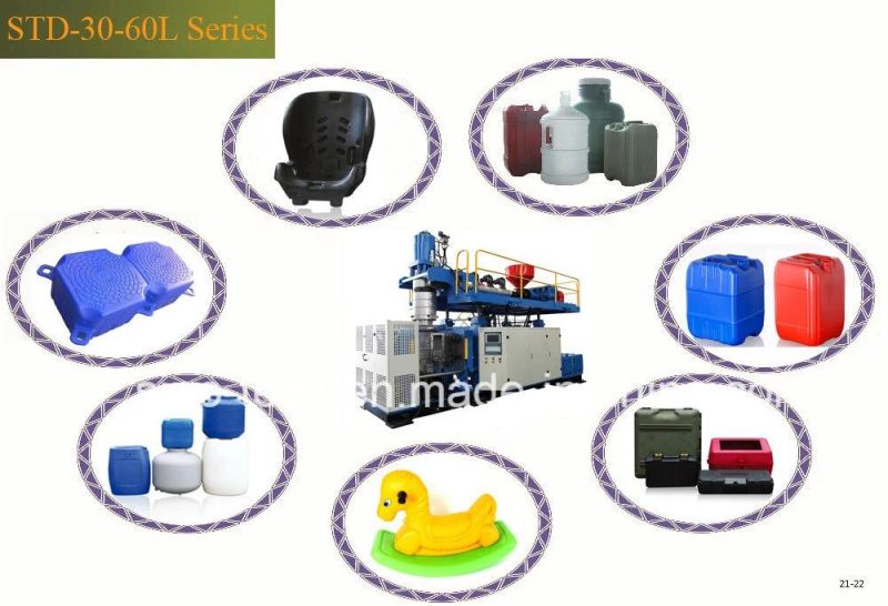 20L 25L 30L 50L 60L HDPE Plastic Jerry Can Tank Container Barrel Extrusion Blowing Mould Blow Molding Making Machine