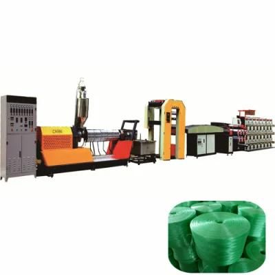 2020 New Plastic Tearing Film Fibrillator PP Fiber Raffia Baler Twine Rope Making Machine ...