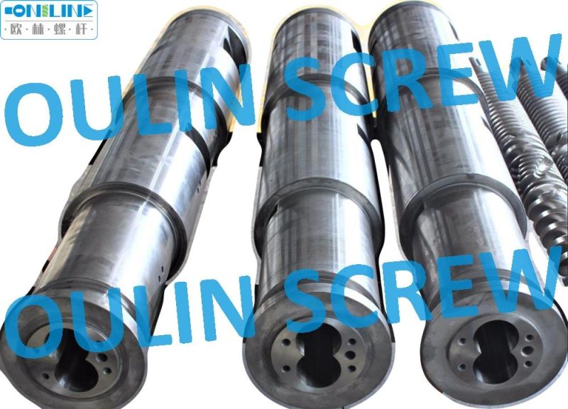 Jwell Liansu 65/132 Twin Conical Screw and Barrel for PVC Pipe, Sheet, Profile, Granulation, Foaming