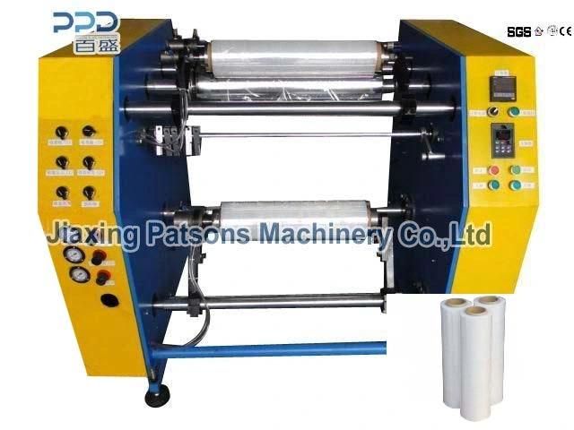 China Profession Manufacture Semi Automatic Stretch Film Rewinding Machinery