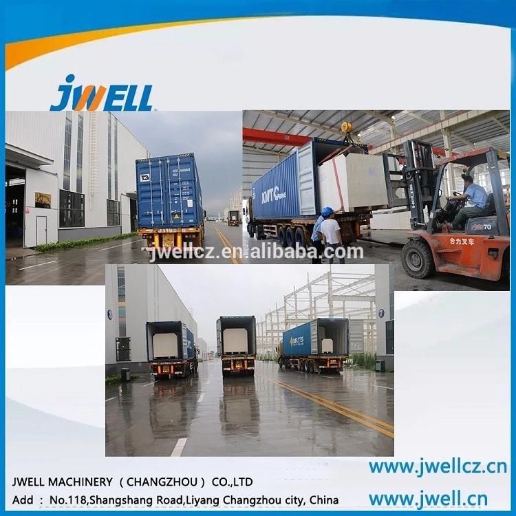 Jwell Plastic Recycling PE/PE WPC/ PVC/PVC Foam Board Used in Cupboard/Floor/Advertisement Board Extruder Machine