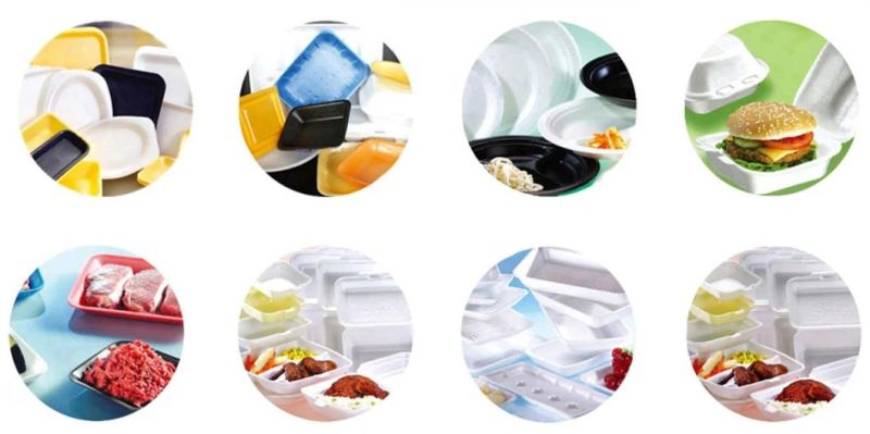 Expanded PS Plastic Rolling Foam Sheet Making Machine for Disposable Meal Box