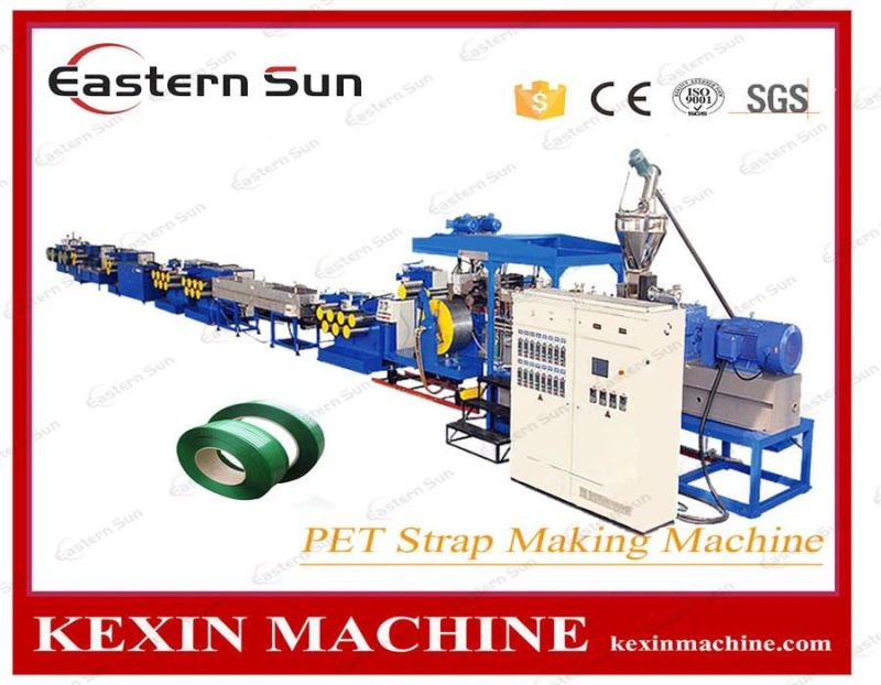 Electrical Plastic Pet Packing Strap Line Twin Screw Strap Winding Flat Extruder Machine
