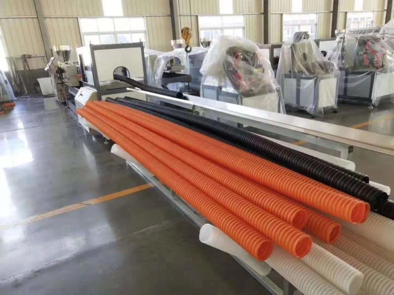 Plastic PVC/PP/PE Single Wall Corrugated Pipe Extruder/Making Machine
