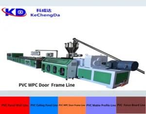 WPC Wood Profile Extrusion Line PVC Door Frame Production Machines