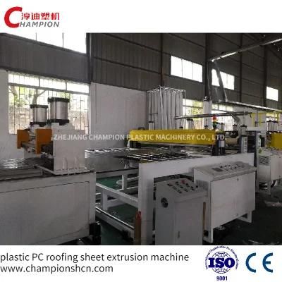 Polycarbonate/PC Flat Sheet / Corrugated Sheet Extrusion Line / Extruder Machinery ...