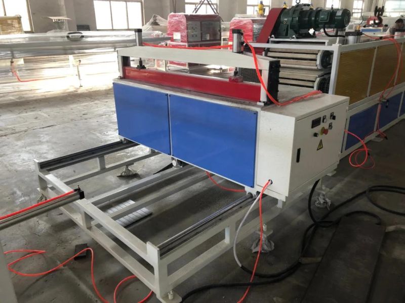 WPC with PE Terrace Decking Extrusion Machine with Wood Power Machine Crusher Mixer Pelletizer Embossing Machine for All Complate