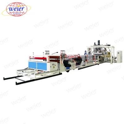 Transparent Plastic PLA APET PETG Cpet Packing Sheet Extrusion Line