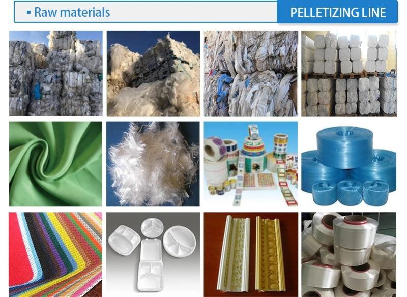 PE Film HDPE LDPE Scraps PP Drums Melting Plastic Pelletizer Machine