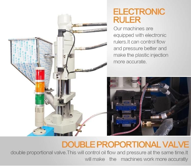 Semi Desktop Plastic Cable USB Mirco Connector Injection Molding Machine