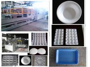 High Efficiency Fully Automatic Polystyrene Box Making Machine with Robot Arm