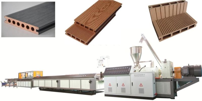 Professional PP/PE Wood Plastic Composite WPC Decking Floor Machine