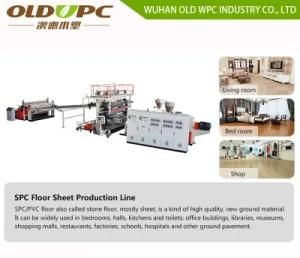 Stone Plastic Composite Spc Waterproof Flooring Mat Production Line Plastic Machinery