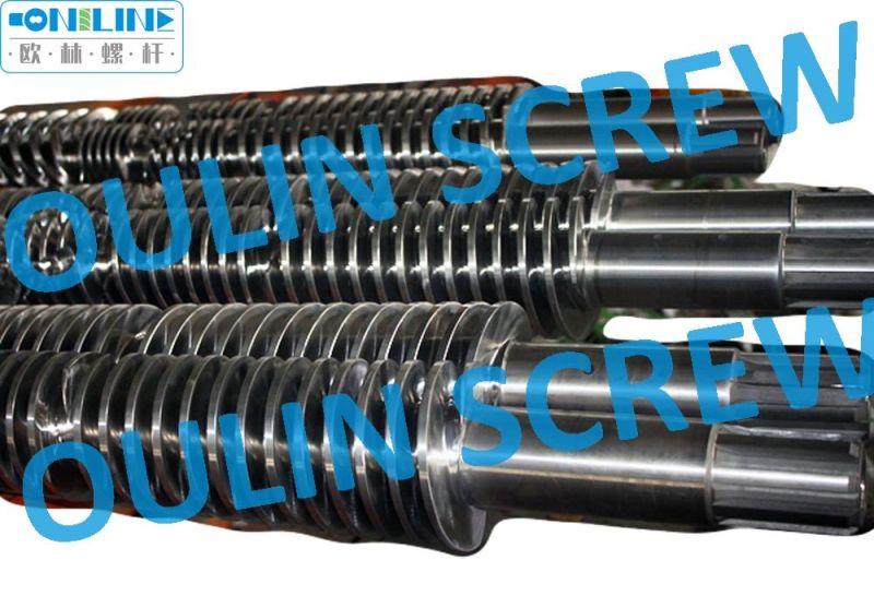 Liansu 65/132 Twin Conical Screw and Barrel for PVC, WPC