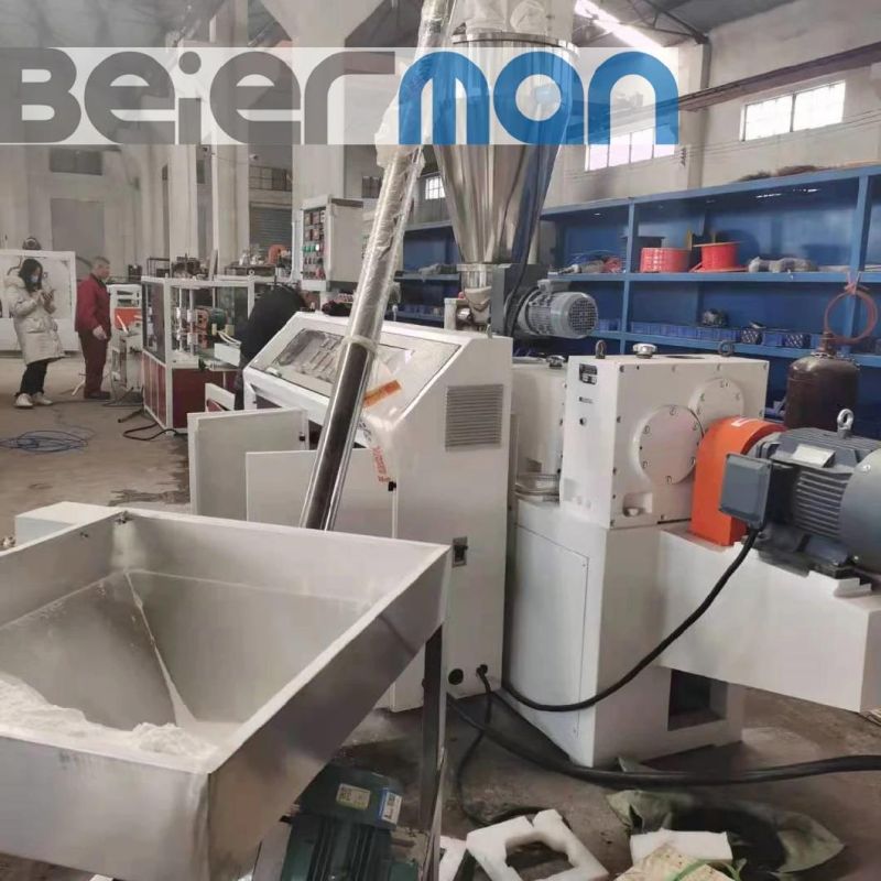 35mm Width Beierman Good Quality Sjsz Series Twin Screw Extrusion PVC Small Insulation Profile Production Line Plastic Profile Making Machines