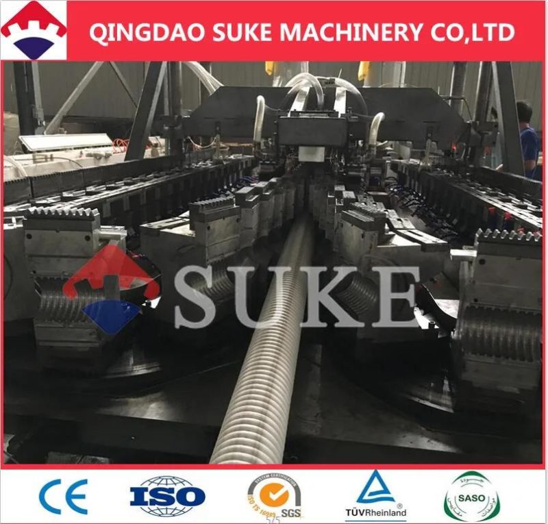 Plastic PP/PE/PVC Corrugated Pipe Extrusion Making Machine Production Line Manufacturer