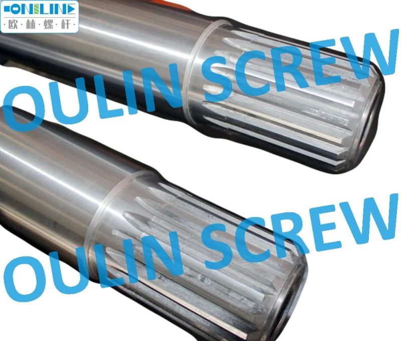 Cincinnati Cmt58 Twin Conical Screw and Barrel for PVC Pipe, Sheet, Profiles