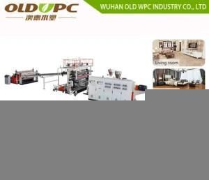 Spc Vinyl Resilient Stone Plastic Composite Flooring Plank Production Line
