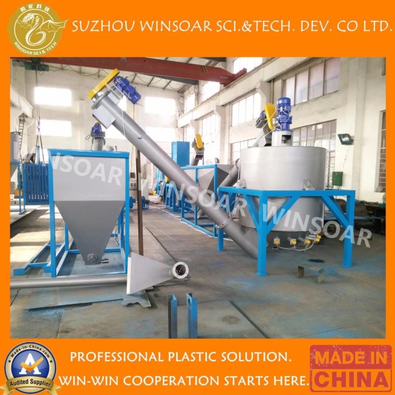 Plastic Pet Bottle HDPE Film PP Woven Bag Washing Pelletizing Granulating Recycling Plant