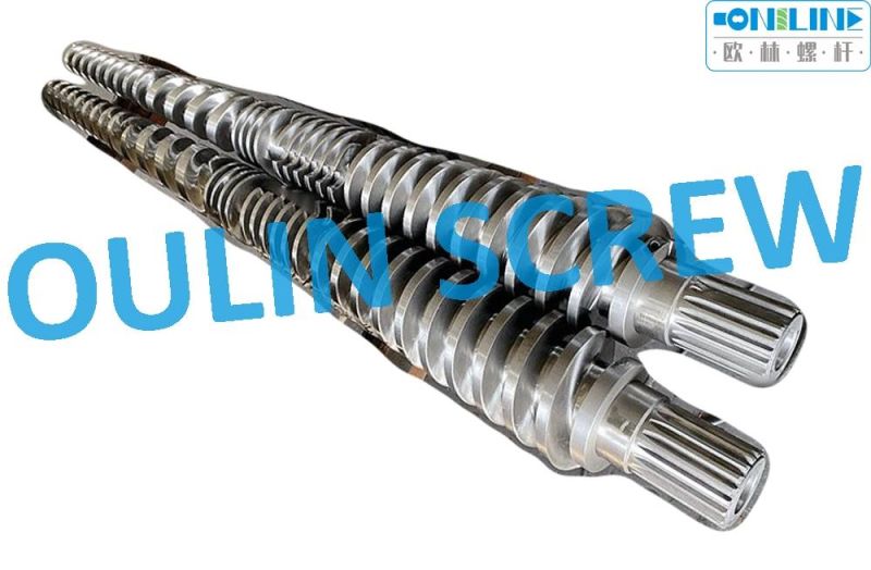 Kraussmaffei Kmd60kk Twin Conical Screw and Barrel for PVC Pipe, Sheet, Profile, Granulation, Foaming