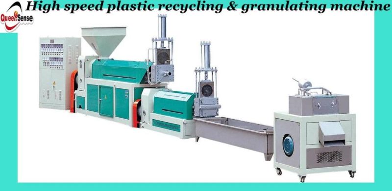 Small Plastic Recycling Extrusion Machine with Air Cooling Line