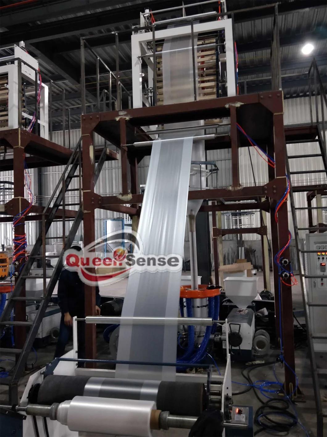 High Speed Plastic HDPE LDPE LLDPE PE ABA 3 Layers Film Blowing Machine