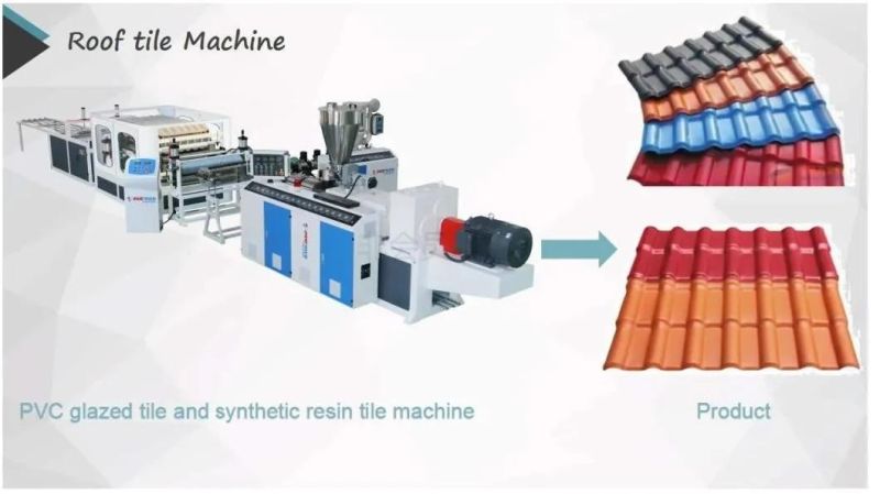 PVC+ASA Plastic Roofing Tile Machine