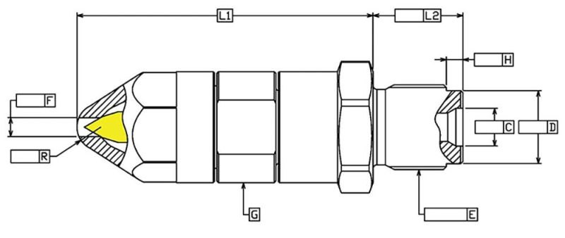 Plastic Injection Molding Internal Spring Shut-off Self-Closing Nozzle