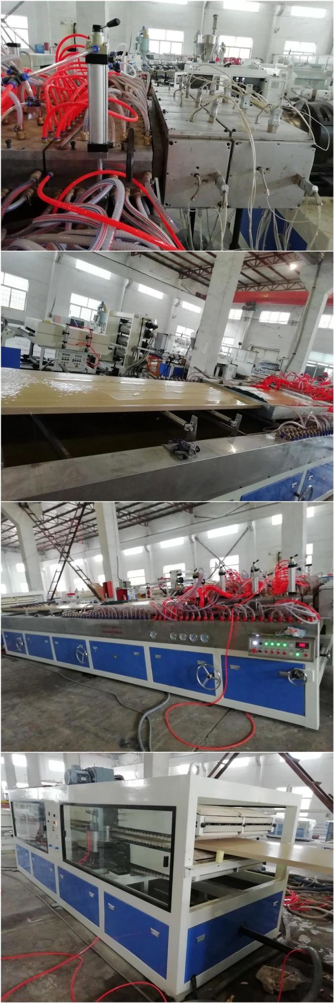 PVC Wood Hollow Panel Production Line (sjsz-92/188) Factory Price CE Certification