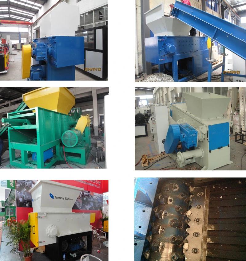 Industrial Waste Plastic Shredder Machine with Solid Knife Roller