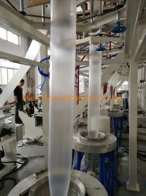 LDPE HDPE Two Rolls Film One Screw Film Blowing Machine