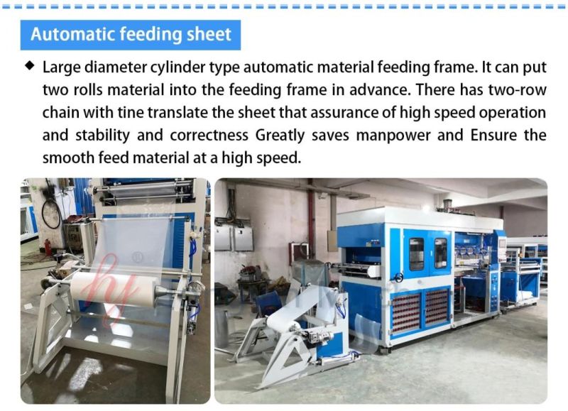 Raw Pet Sheet Vacuum Forming Machine