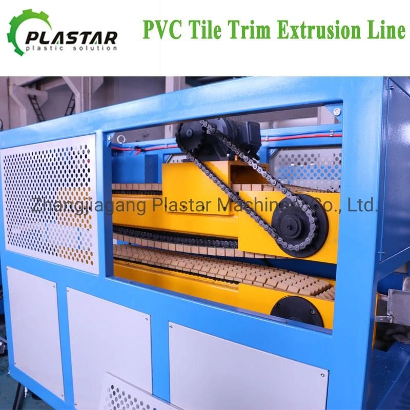 PVC Tile Trim Plastic Extrusion Profiles Ceramic Corner Edging Making Extrusion Machine