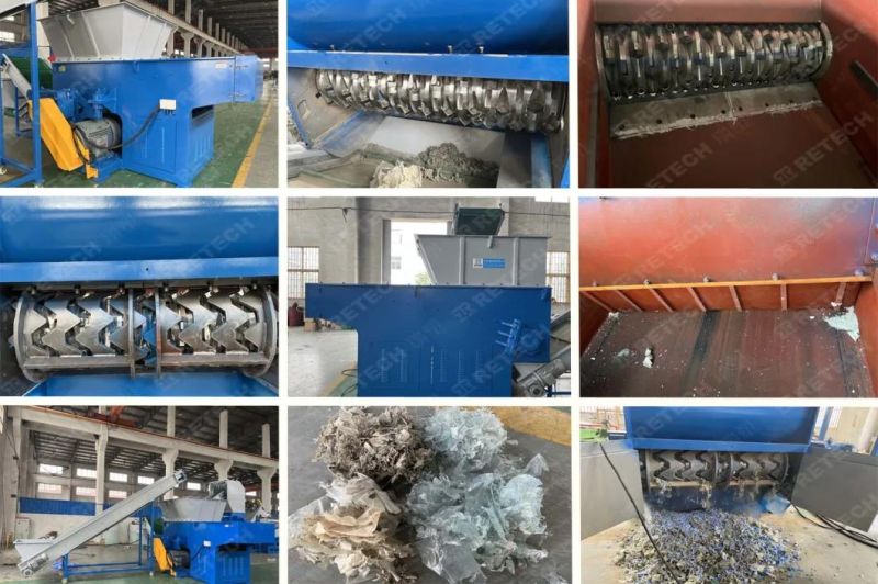 Plastic PP LDPE HDPE ABS PS Film/Bottle/Bag/Lump/Foam/Sheet Single Shaft Shredder