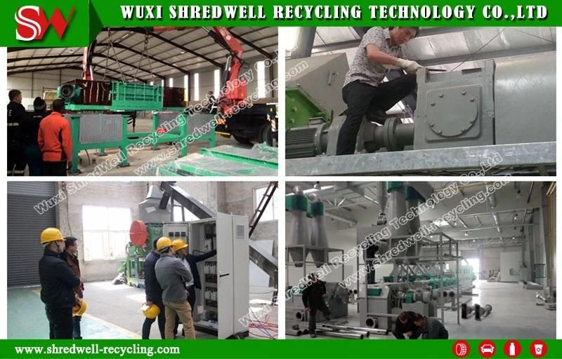 Used Tire Crushing Equipment for Waste Car/Truck Tyre Recycling