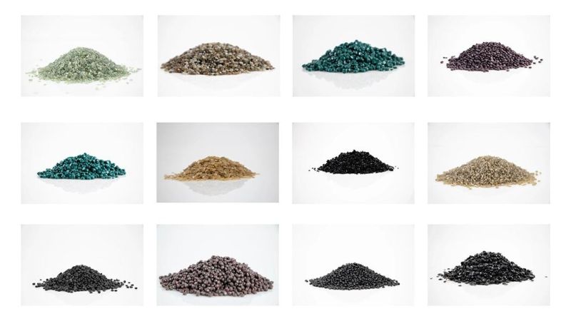 Efficient Plastic Pellter Recycling Conveyor Belt Granule Extrusion Line