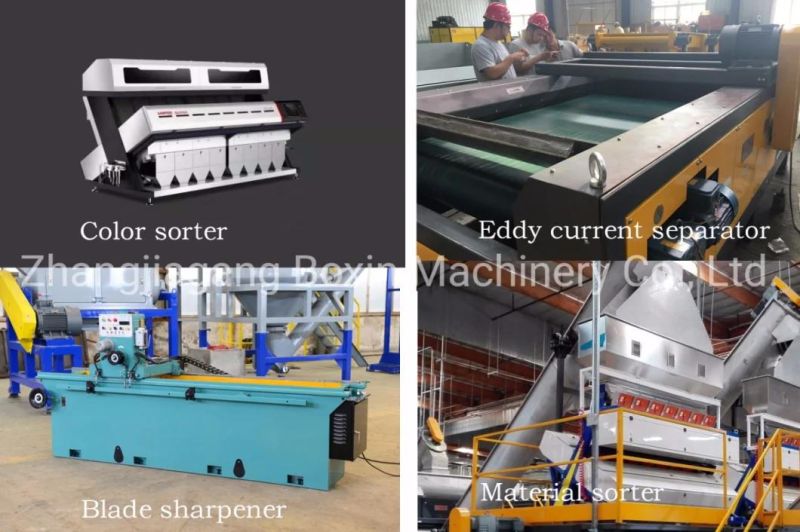 2021 300-1000kg/H Waste Pet Recycling Line for Pet Bottle Crushing Machine Hard Plastic Material Recycling