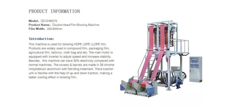 Double Head Film Blowing Machine Blowing Film Machine