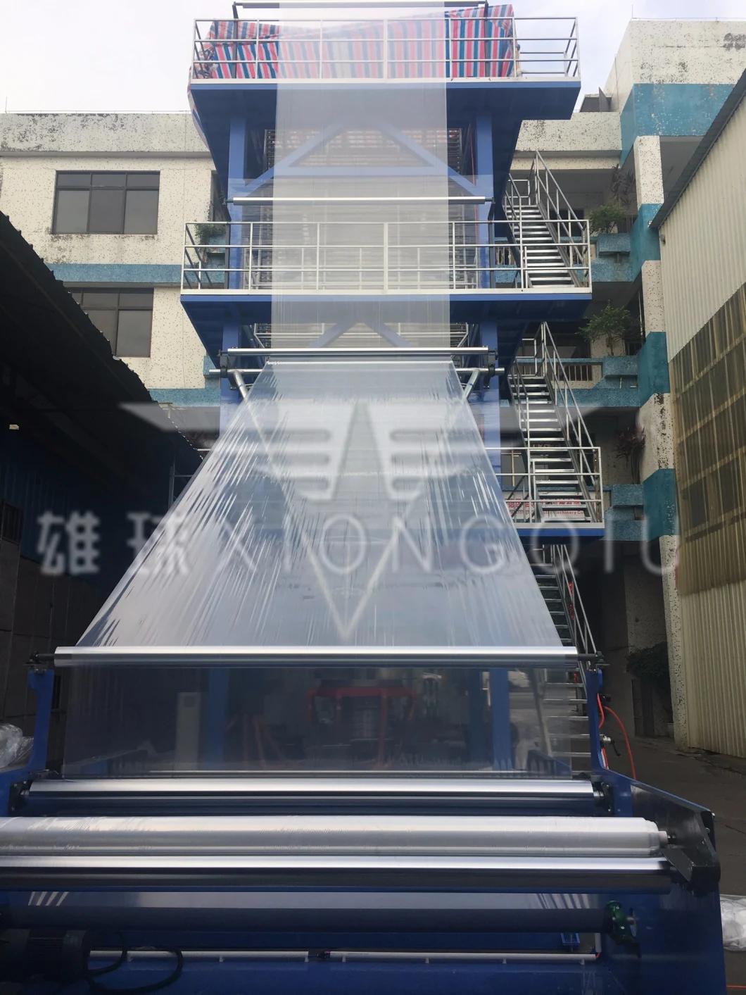 Xiongqiu 3600mm ABC 3 Layers Co-Extrusion Inner Cooling LDPE Film Blowing Machine