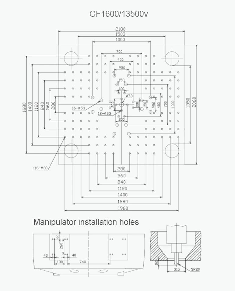 GF1600jeh Plastic Car Bumper New Injection Molding Machine Price