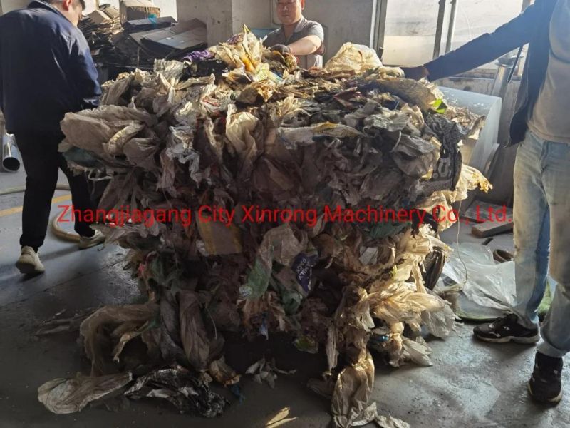 Xrys1200 Double Shaft Shredder for PE/PP Agricultural Film Recycling Machine