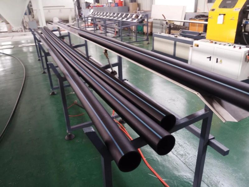 PE PP Plastic Water Gas Supply Pipe Production Extrusion Line