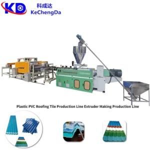 Plastic Recyling PVC Roofing Tile Extruder Machinery