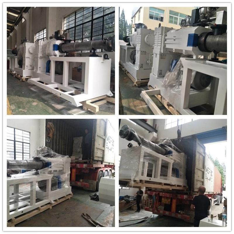 Double Screw Extruder Sjsz55/120 for Plastic PVC CPVC UPVC WPC Pipe Profile Granule Extrusion Machine with Normal Horizontal Gearbox