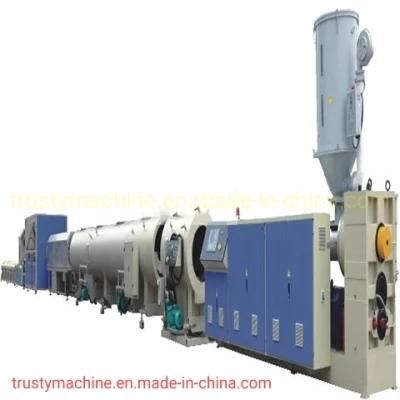 Sj75 Sj55 PE Large Diameter Winding Pipe Production Line