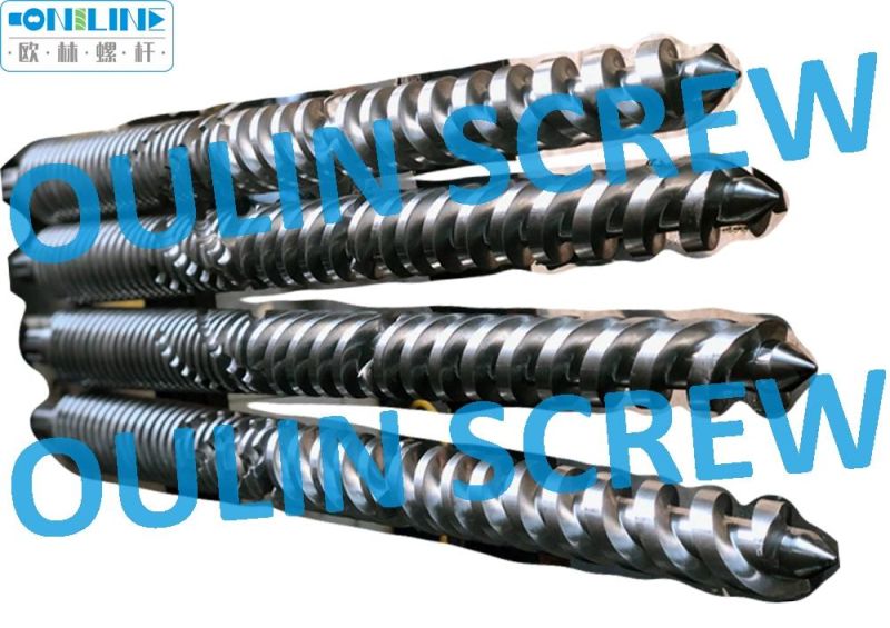 Twin Conical Screw and Barrel for PE+WPC Extrusion